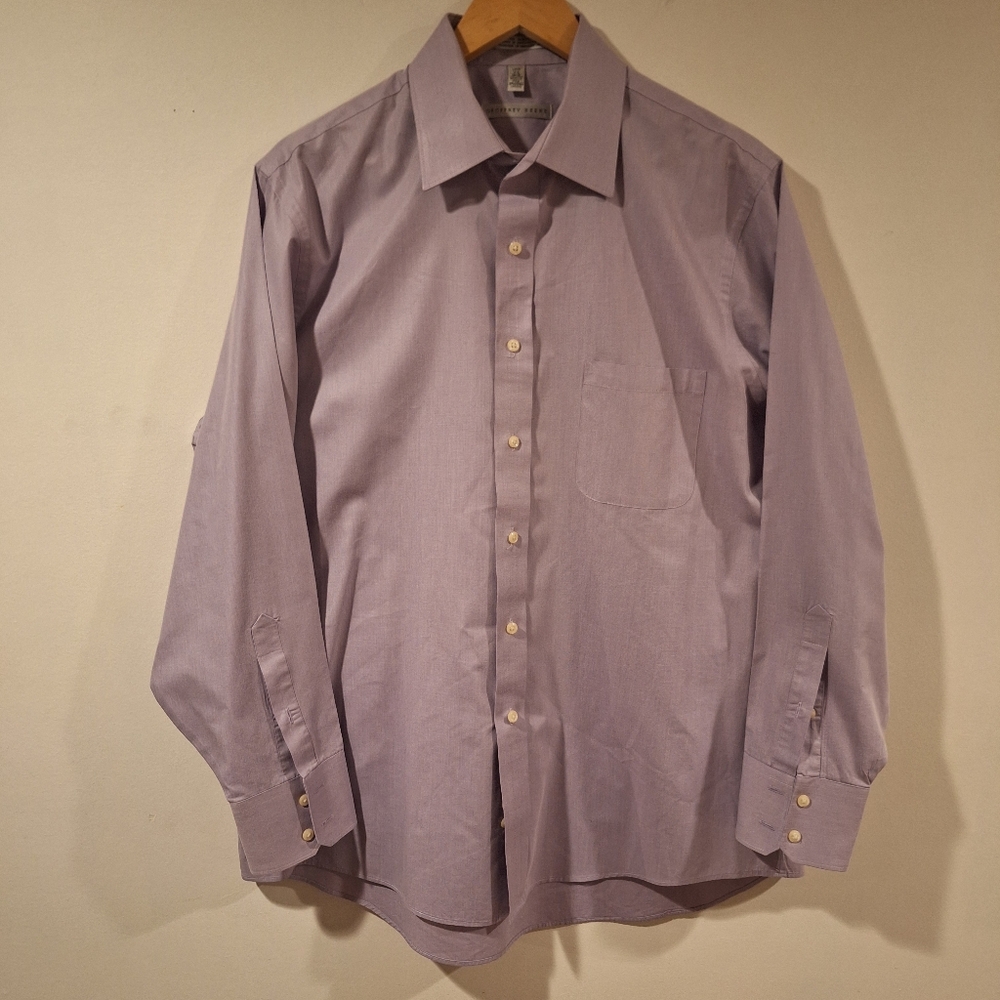 Geoffrey Beene Men's Wrinkle Free Dress shirt - Lavender Size Large